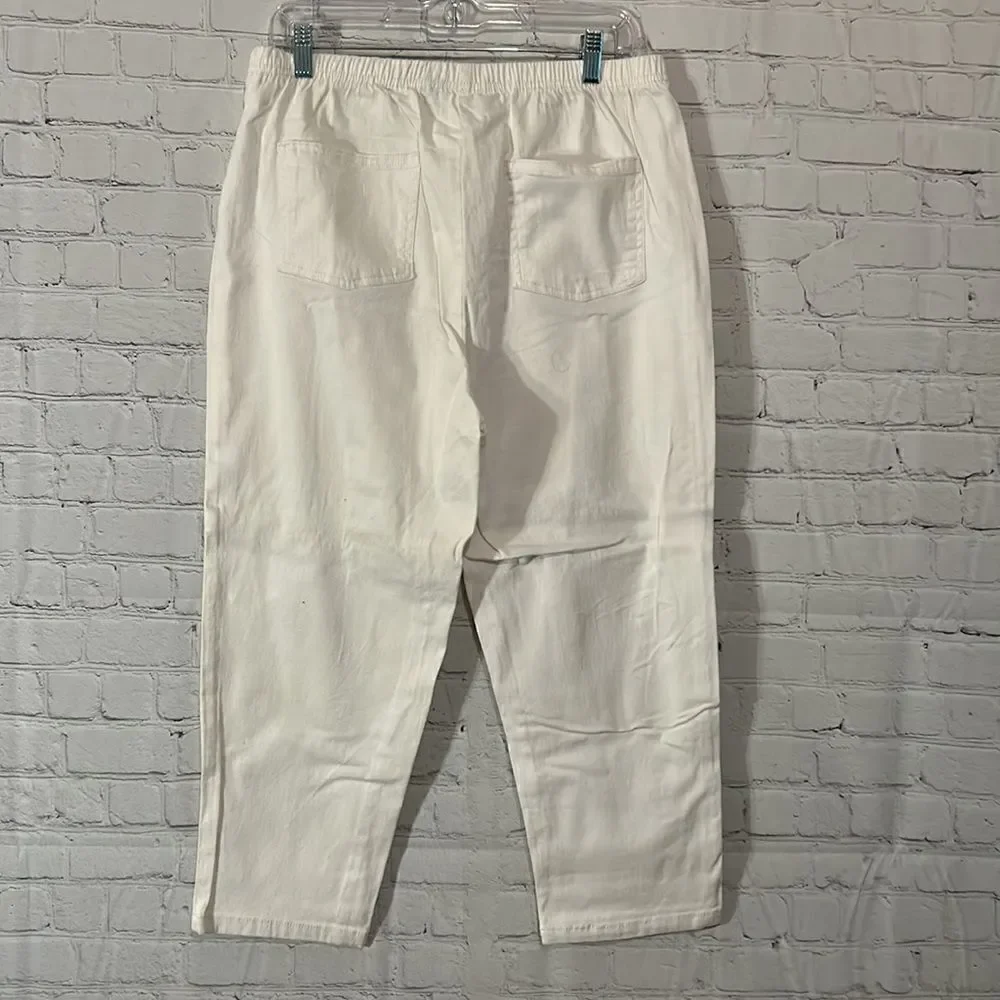 Anthology Jeggings Cropped White Size 16 - Picture 2 of 3